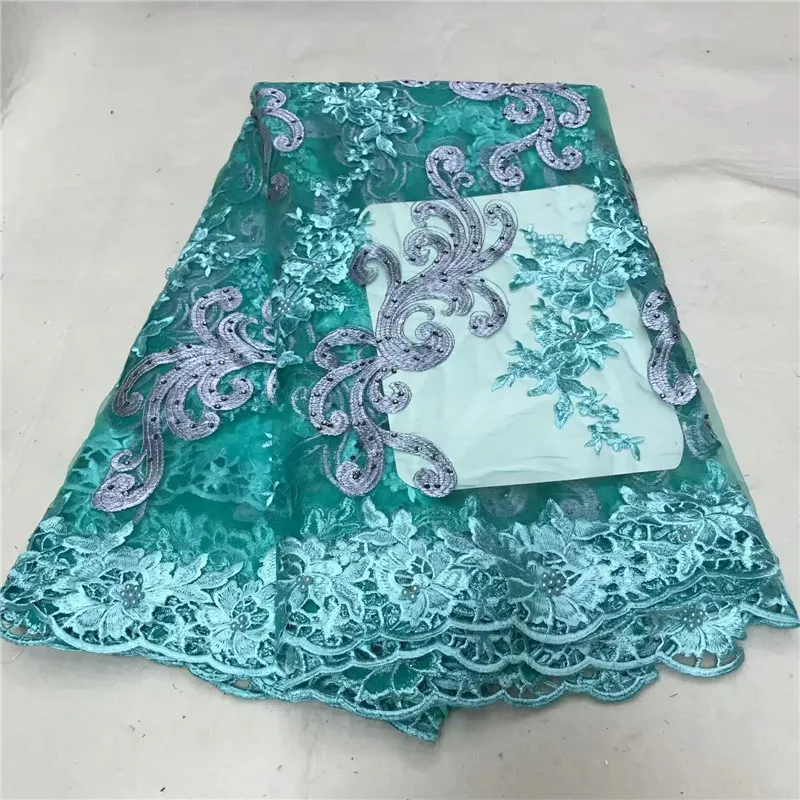 

African Lace Fabric 2018 Embroidered Nigerian Laces Fabric Bridal High Quality French Tulle Lace Fabric For Women !WD081001