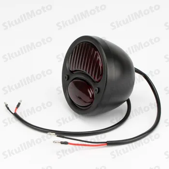 

Motorcycle Parts Black Red 12V LED Old School Vintage Tail Brake Stop Light For Harley Custom Bobber Chopper SX650 CB