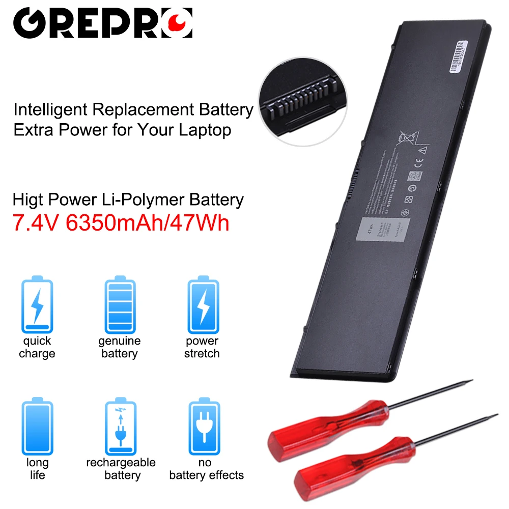 

6350mAh 7.4V 47Wh Laptop E7440 Battery for Dell Latitude E7420 E7440 E7450 V8XN3 G95J5 34GKR 3RNFD 0909H5 0G95J5 5K1GW Batteries