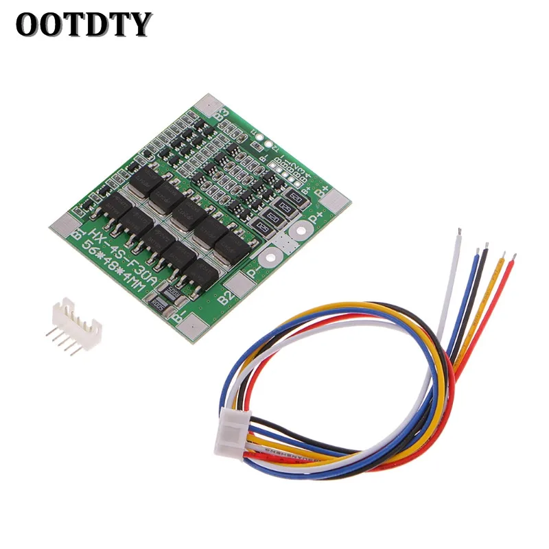 OOTDTY плата PCB для защиты аккумуляторов 18650 30 А 12 8 в с балансиром 3 2 LiFePo4|Запасные