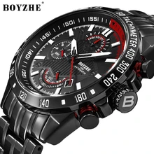 BOYZHE Watch Men Luxury Waterproof Calendar Luminous Pointer Multifunction Mechanical Watches Automatic Watch Men Steel Clock top luxury men watch casual business simple waterproof gold stainless steel wrist watch men calendar automatic mechanical watch