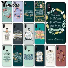 Funda para teléfono Yinuoda Biblia verso Filipenses Jesucristo cristiano para Redmi 5 Plus Note 5 Xuiao mi 8 8SE 6 mi X 2 2 S(China)