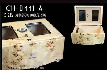 

New Display Cigar Humidor Humidifier W/Lock Hygrometer, FREE SHIPPING