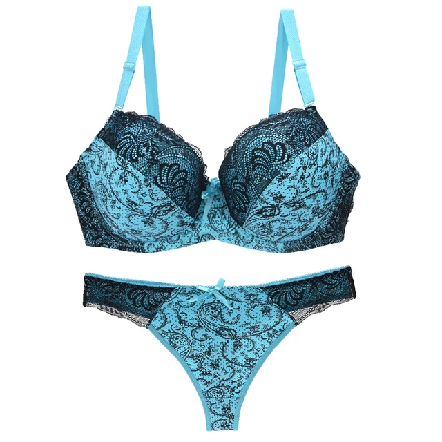 2017 new black plus size bra and g string sets push 2017 new black plus size bra and g string sets push