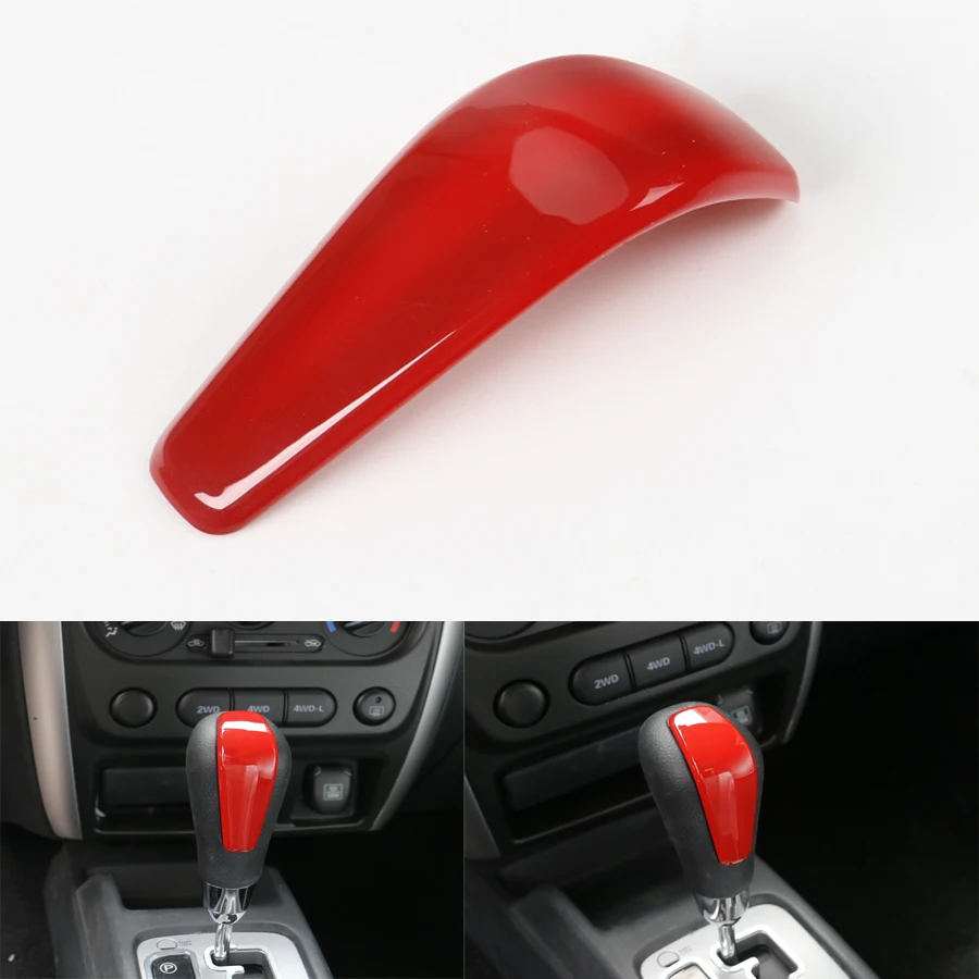 

YAQUICKA ABS 1Pcs/set Interior Car Gear Shift Knob Transfer Handle Cover Tirm Decorative Styling Fit For Jimny 2007-2015