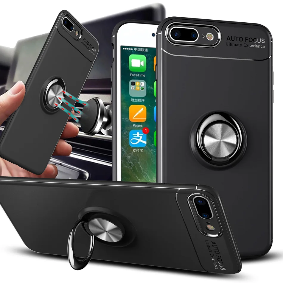 360 полный защитный чехол для телефона iPhone 8 Plus бампер Apple 7 Мягкий из ТПУ с