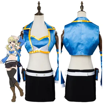 

Anime Fairy Tail Season 2 Lucy Heartfilia Cosplay Costume Halloween Carnival women Cosplay Costumes For women Girls Custom Made