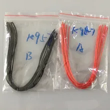 10 шт./пакет K957Y 1*160 мм черный/красного цвета провода двойными бортами у Олово свободная в европейском стиле