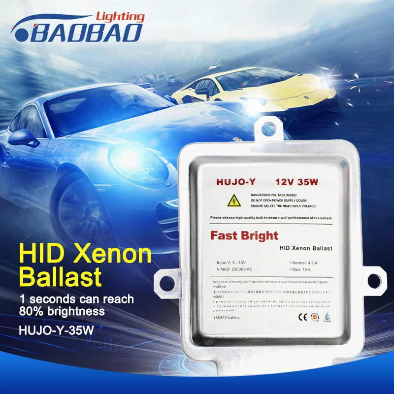 

BAOBAO 12V 35W Fast Start Ultra Slim Ballast Xenon HID Kit Digital Ballast Waterproof Protection Car Xenon Headlight Ballast