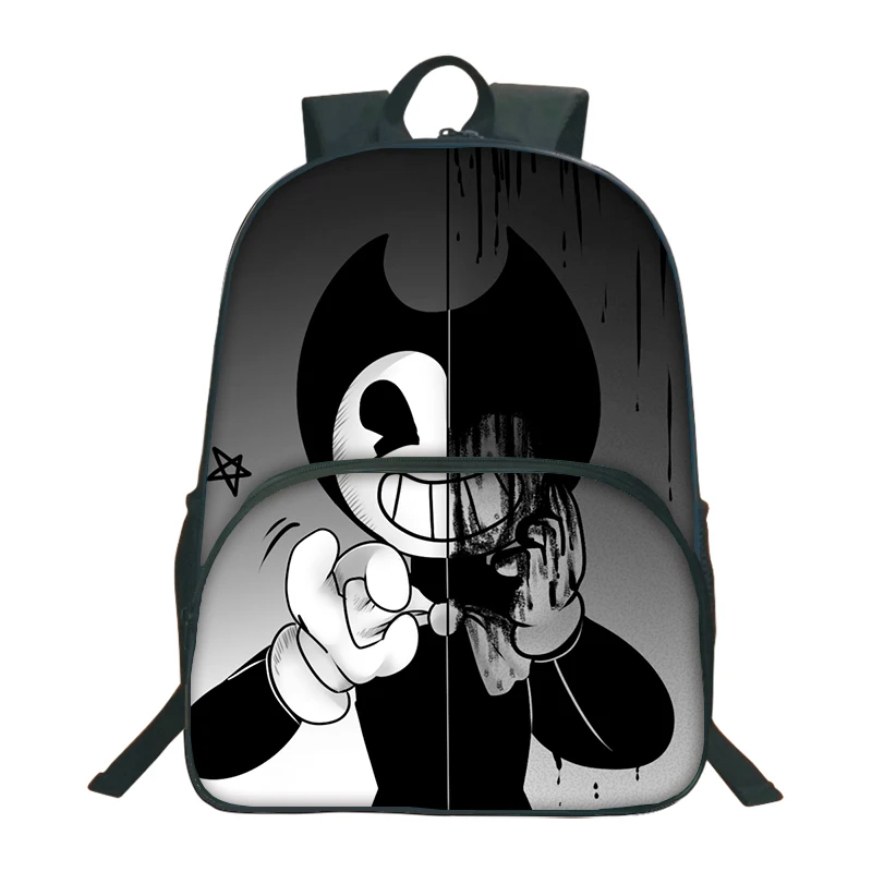 2019 Bendy و الحبر آلة الظهر للأطفال حقيبة مدرسية s الكرتون لعبة 3D كتاب على ظهره اليومية حقيبة مدرسية دروبشيبينغ