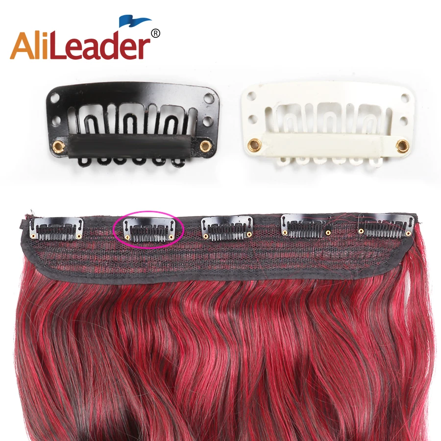 Alileader 20pcs Lot Snap Clips Clip In Human Hair Extensions Weave