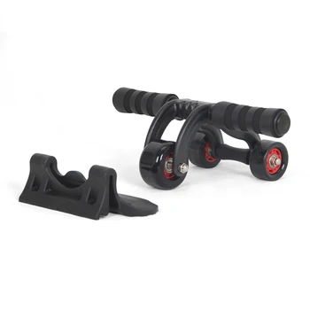 

Non-Skid 3-Wheeled Abdominal Muscle Trainer Ab Rollers Power Wheel Abdominal Machine Workout Fitness Gym Exercise Gym Equipment