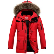 2016 Winterjacke Männer Mantel Ente Daunenjacke mit Fell Kapuze Abnehmbar Parka männer mantel männliche jacke Plus Größe