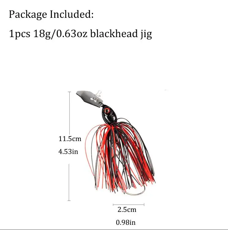 1 шт., приманка для ловли окуня, 18 г, 14 г, джиг-голова, рыболовные приманки, 3D глаза, приманка для ловли окуня - Цвет: 1pcs 18g blackhead
