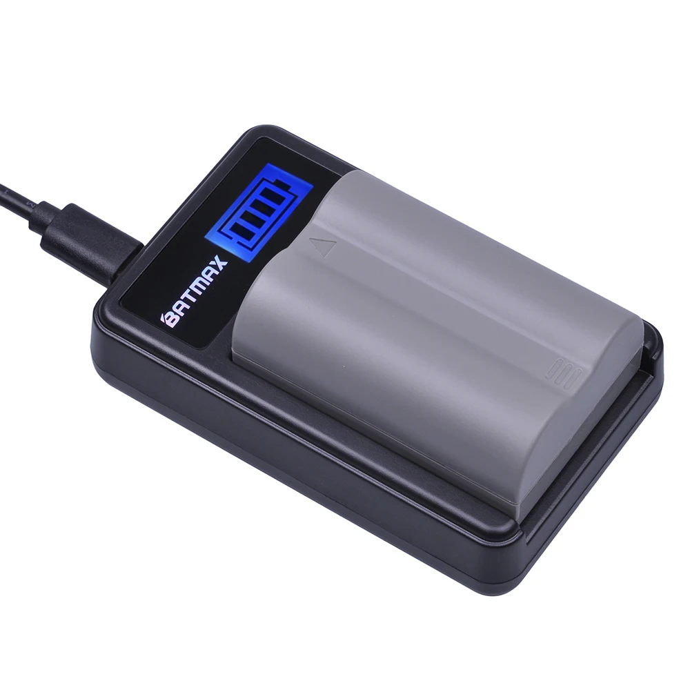 Аккумулятор литиевый и зарядное устройство USB для Nikon ENEL3e D300S D300 D100 D200 D700 D70S D80 D90