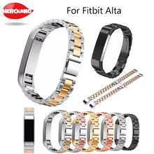 Новое поступление модные Нержавеющая сталь часы наручные ремешок для Fitbit Alta Смарт Часы Band Ссылка ремень браслет высокого качества