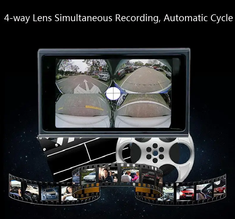Sale 360 Degree Bird View 4 Way Left Right Rear Front Car Camera Recording Bird View Panoramic System Interface For Audi A4 A5 Q5 4