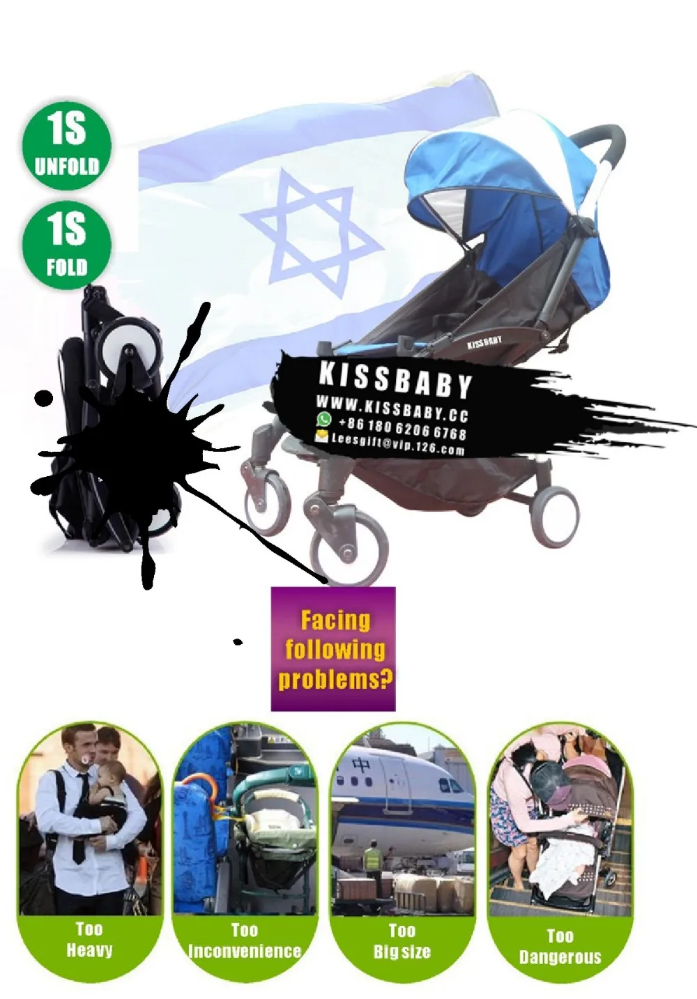 KISSBABY YOYA YOYO PRAM STROLLER POUSSETTE (3)