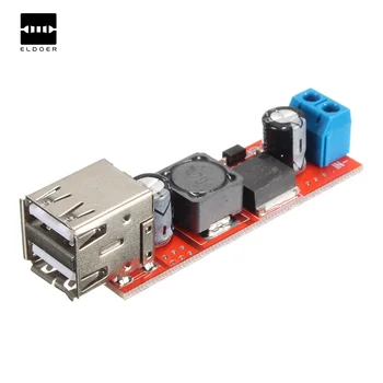

1PC Dual USB Output DC-DC 9V/12V/24V/36V to 5V 3A Step Down Power Module Converter 6V-40V 150KHZ Electric Modules Board