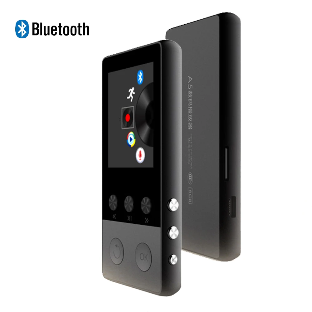 Bluetooth MP4 плеер 8 ГБ с экраном 1,8 дюйма может воспроизводить 80 часов FM Электронная книга часы данные MP4 музыкальный плеер