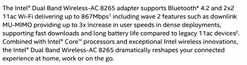 Dual Band 2.4G/5Ghz Wifi Bluetooth Wlan For Intel 8265NGW Wireless-AC 8265 NGFF 802.11ac 867Mbps 2x2 MU-MIMO WIFI BT 4.2 Card best wifi adapter for pc