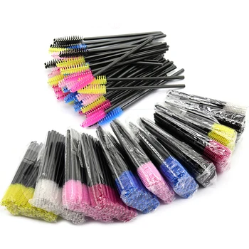 

Sinso 1/50pcs Disposable Eyelashes Eyelash brushes Makeup brushes Disposable Mascara Wands Applicator Spoolers Eye Lashes Pink