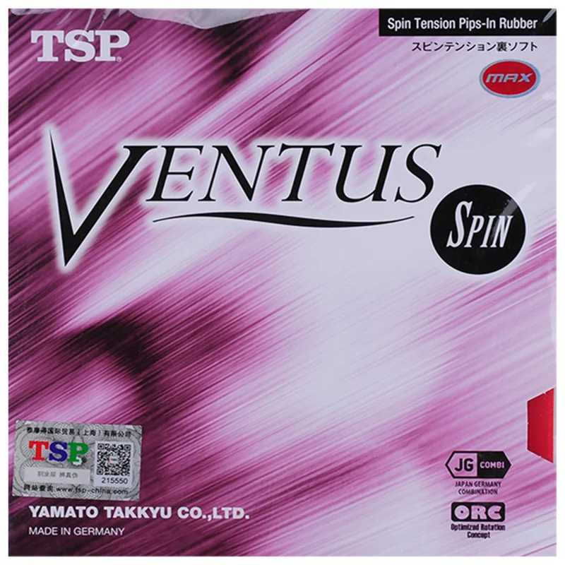 Подлинный Tsp Ventus спин/мягкий/базовый для настольного тенниса резиновые пипсы с