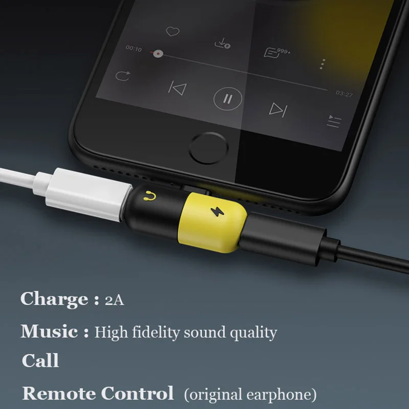 Audio Charge Adapter for iPhone X 7 8 Plus XR XS MAX Charging Headphone Adapter Capsule 2 Double Jack Support IOS 11 Above Audio Charge Adapter for iPhone X 7 8 Plus XR XS MAX Charging Headphone Adapter Capsule 2 Double Jack Support IOS 11 Above