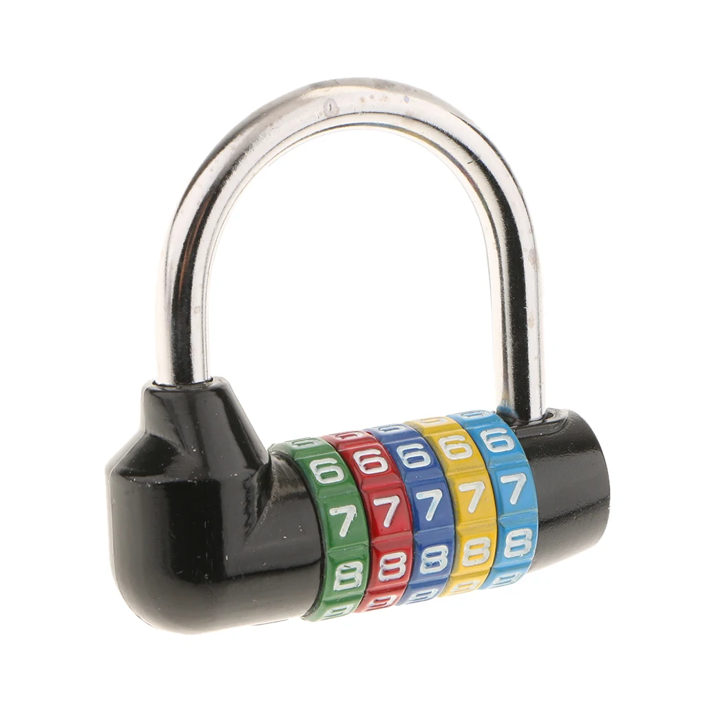 Zinc Alloy 5 Dial Digit Combination Padlock Travel Number Code Password Lock