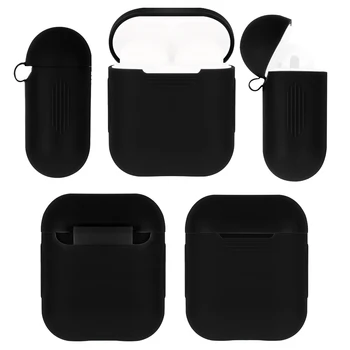 

Soft Silicone Bluetooth Wireless Earphone Case for Airpods Charging Box for Air Pod Protective Cover Smart Phone Accessories