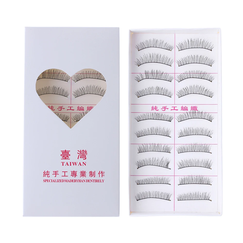 

10 Pairs Handmade Black Natural Thick Long False Eyelashes Fake Eye Lashes Voluminous Makeup Tools