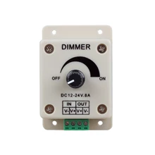 PWM Dimming Controller for LED Lights Ribbon Strip 12 24 Volt 12V 24V 8 Amp