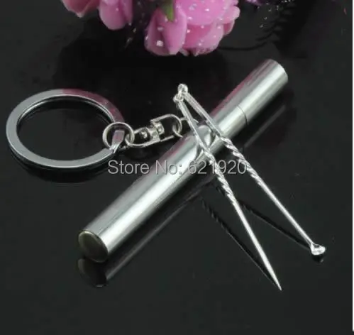 Simple portable toothpick barrel Silver advanced toothpick decorative accessories Creative home accessories