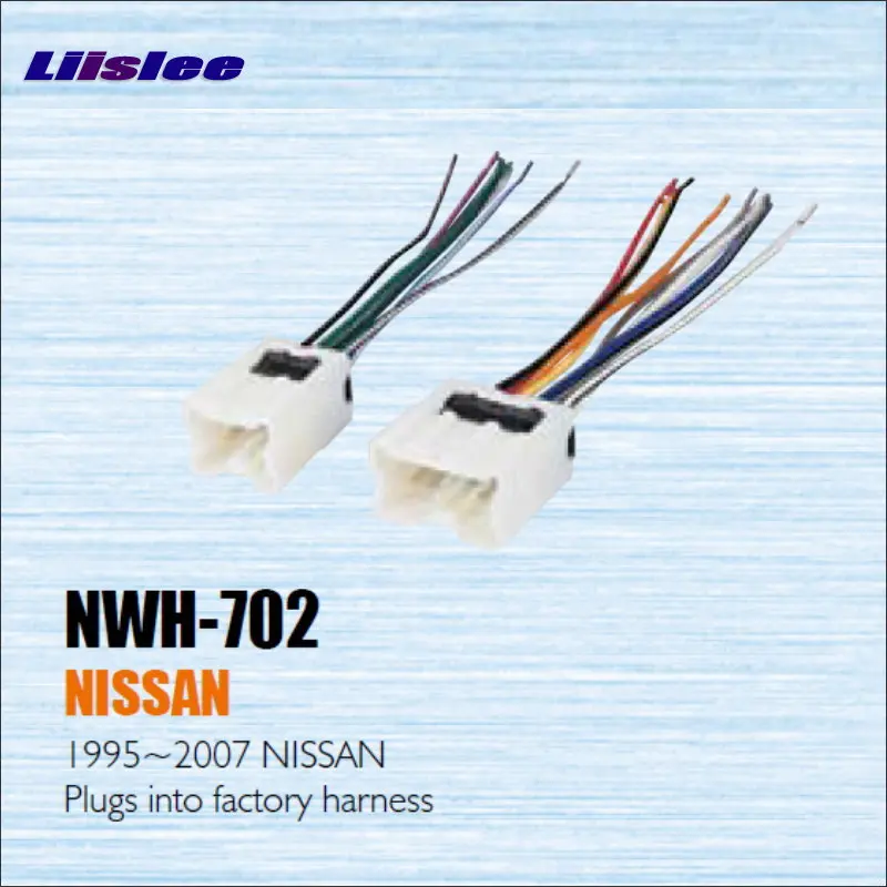 

Liislee Plugs Into Factory Harness For Nissan 1995~2007 - Radio Power Wire Adapter / Aftermarket Stereo Cable / Male DIN To ISO