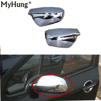 

Door Side Wing Rearview Mirror Case Side Mirror Chrome Cover For Peugeot 307 CC SW 407 2004-2012 Accessories 2pcs Car Styling