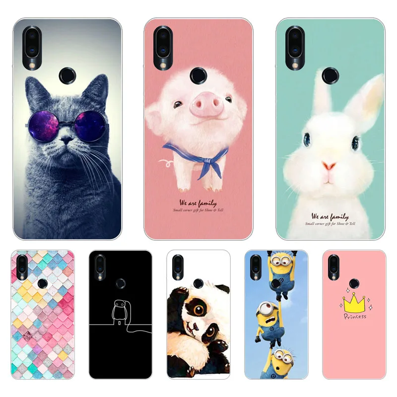 

Meizu note 9 Case,Silicon Painted animals Painting Soft TPU Back Cover for Meizu note9 protect Phone cases shell