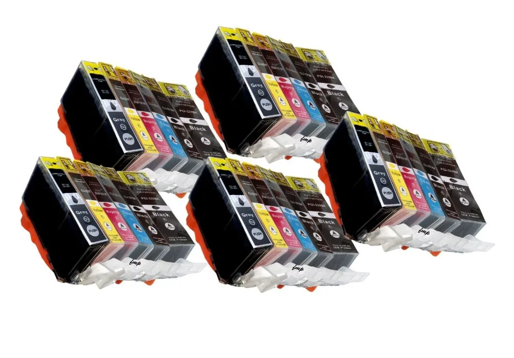 2015 New [Hisaint] 30 Pack Ink Cartridges for CANON PGI 220 CLI 221 Pixma Printers MP 990 MP 980