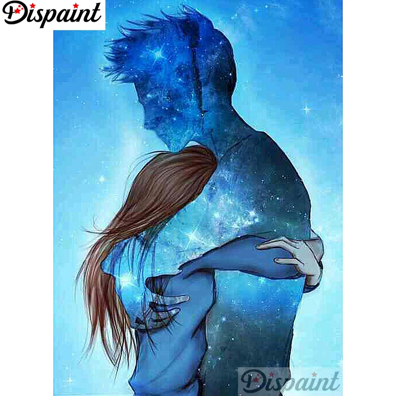 Dispaint Full Square/Round Drill 5D DIY Diamond Painting &quotCartoon Anime couple&quot3D Embroidery Cross Stitch Home Decor Gift A12556 | Дом и