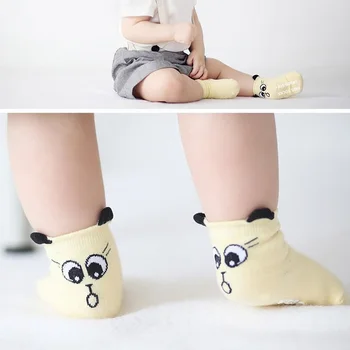 

Lovely Animal Baby Socks with Rubber Soles Toddler Boys Girls Anti Slip Socks Newborn Baby Floor Wear Cute Sock for Kids 0-2Y