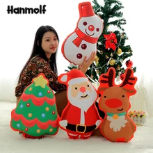 Санта Клаус Лось снеговики, елки плюшевые подушки для рождества, рождественской вечеринки реквизит для дома детская кроватка диван стул декоративная подушка