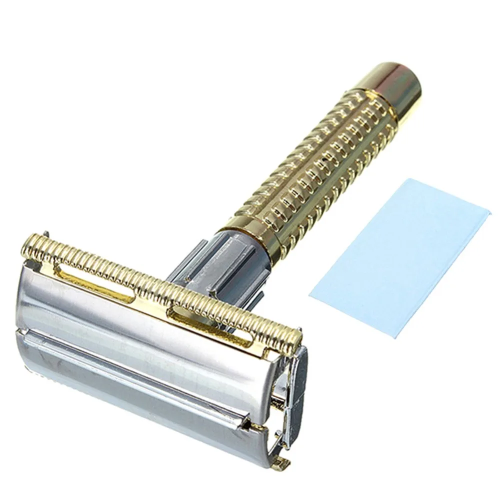 

Adjustable Double Edge Shaving Safety Razor Shaver Blades Zinc Alloy Chrome Hot New Razor Father's Day Gift For Dad or Wholesale