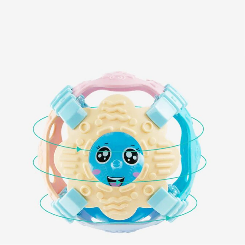 1Pc Fun Electric Rattles Light Music Soft Rubber Rattle Molar Teether