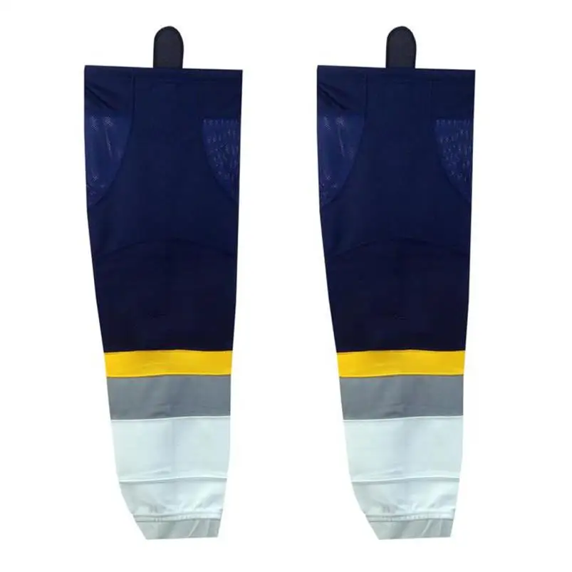 

Stripe ice hockey socks for team 100% polyester professional hockey socks