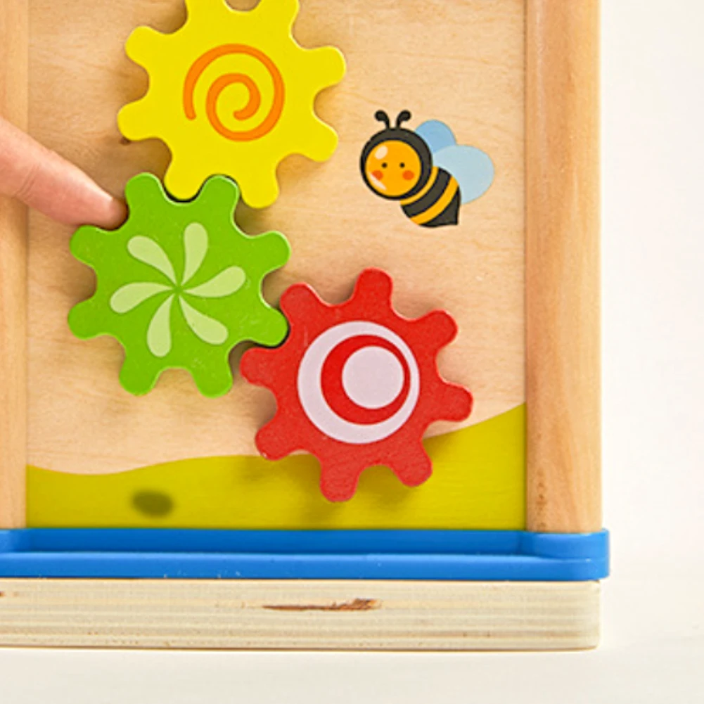 Детские ранние образовательные подарки игрушки игры деревянные кубики бусины Забавные часы лабиринт