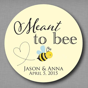 

Meant to Bee Honey Favor Labels Meant to Be Stickers Mason Jar Label Personalized Wedding Favor Stickers,Hershey Kiss Stickers