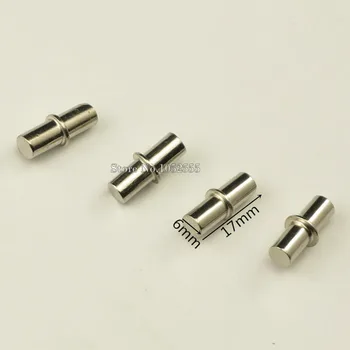 

Free Shipping 20PCS 6X17mm Metal Shelf Nails Wood Board Frame Shelf Support Glass Cabinet Cupboard Wardrobe Plate Shelf Brackets