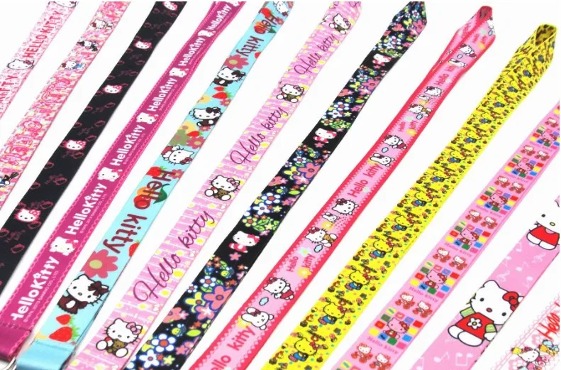 

hello kitty Mobile Phone Lanyard Neck Straps ID Card Holder 1000pcs/lot