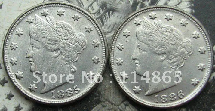 

1885/1886 Liberty Nickel UNC Two Face Copy Coin commemorative coins-replica coins medal coins collectibles
