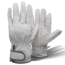 Маслостойкие зеленые садовые защитные перчатки для сварщика Нескользящие водонепроницаемые ультра тонкие рабочие перчатки из свиной кожи для промышленной работы