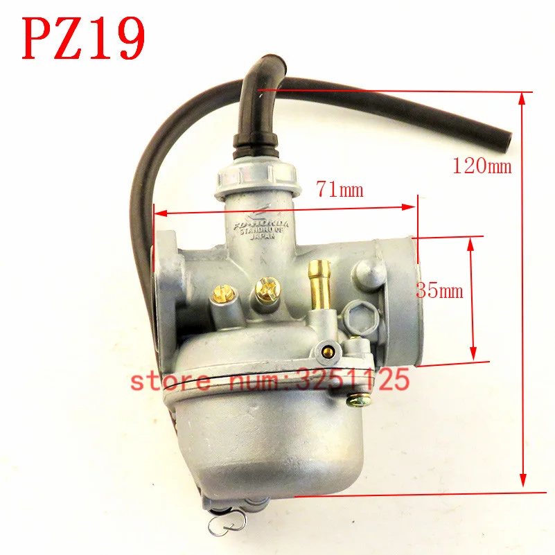 19 мм PZ19 ручной кабель дроссель карбюратор КАРБЮРАТОР впускной трубы воздушный фильтр топливный фильтр 50cc 70cc 90cc 110cc 125cc для Taotao Sunl Quad AT